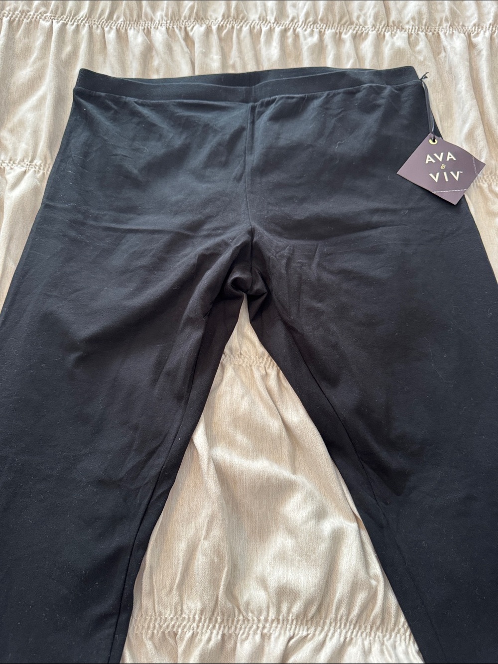 Ava & Viv Black High-Rise Stretch Leggings - Picture 7 of 10